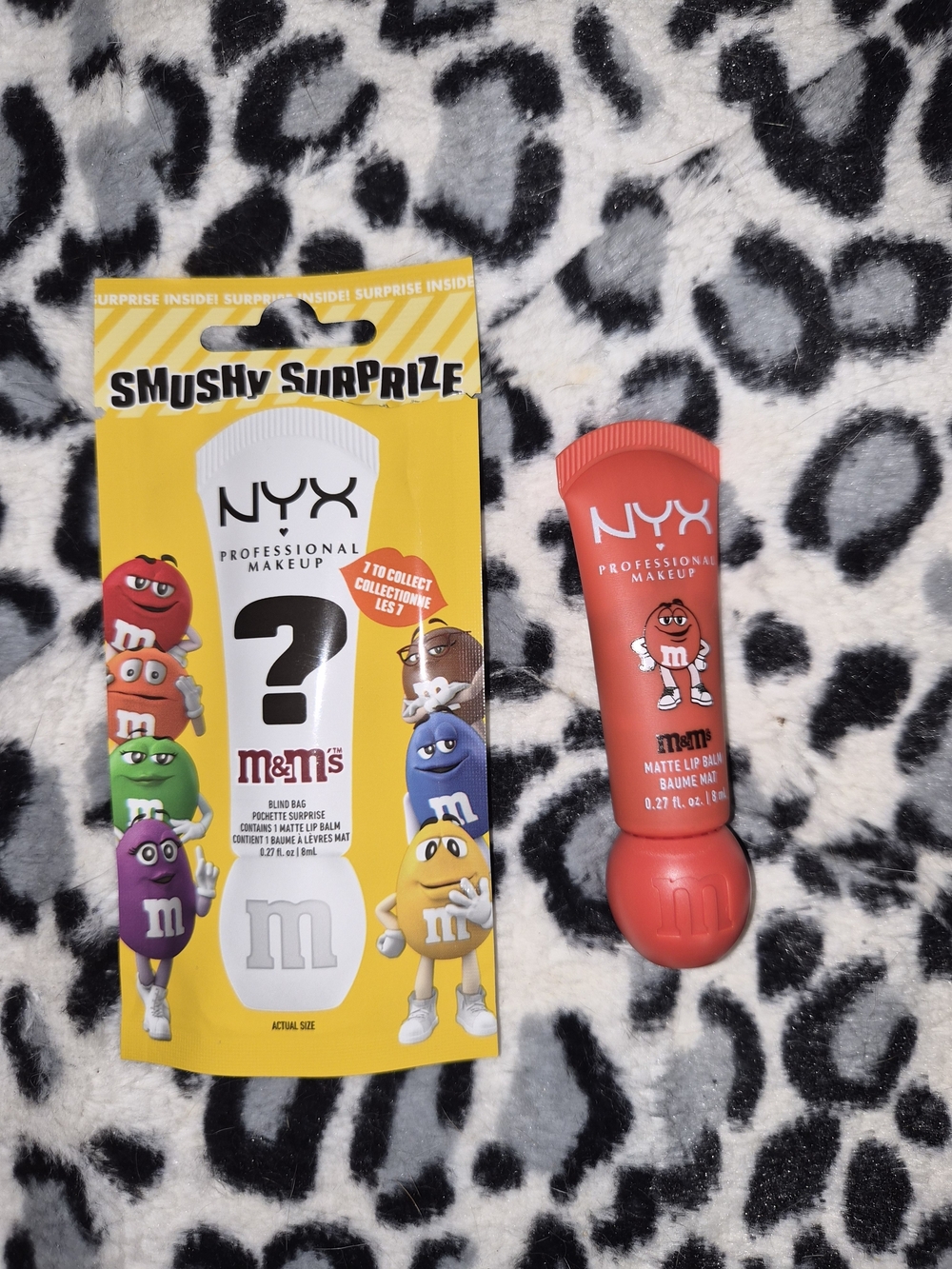 NYX Professional Makeup x M&M's Smushy Surprize Matte Lip Balm-Red